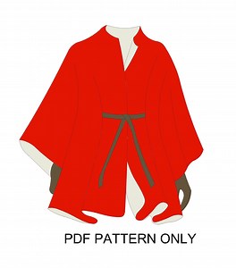 Round Neck Poncho Sewing PDF – Beginner Friendly Cape (pattern Only) - Etsy