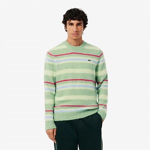 Men's Striped Alpaca Wool Sweater