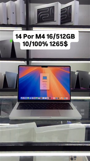 MacBookUz Rasmiy on Instagram: "✅SOTILDI✅ 🚀 MacBook Pro 2024-25 Silver 🖥 14 Inch 3024*1964 4K Retina ⚙ Pro M4 10 Yader 🔎 Ozu 16GB DDR5 💾 SSD 512GB NVME 🖲 GPU 10 Core video Card 🔋 cycle 10 sikl 🔋 12-14 Soat 🤏 отпечаток пальца ⌨️ клавиатура USA 📌 garantiya 30 kun ⚒ xolat yengi ♻️ obmen bo’lib tolash yoq 💸 1265$ 📲+998971293333 📜qoshimcha malumot: Flutter/ IOS/Web Developer /Phyton /Grafik design AutoCadn/ Swift /Dasturlash it va og’ir montaj ishlari uchun moljallangan ❗️ 🇺🇿 manzil : T