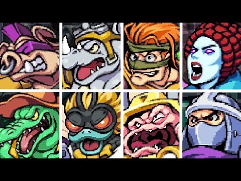 TMNT: Shredder's Revenge - All Bosses