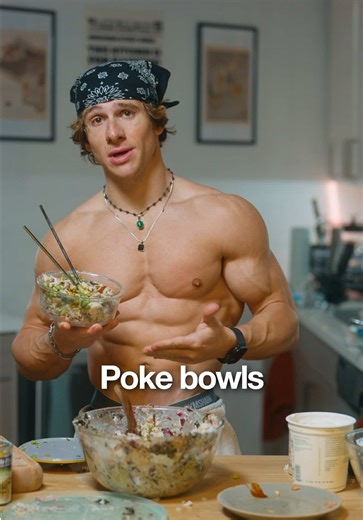 High protein Poke Bowls 🥗 DM me “POKE” on IG for the full recipe 🤝 #pokebowl #pokebowls #highproteinmeals #gymdiet #mealprep