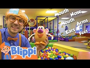 Blippi Learns about Body Parts | Cartoons for Kids | Learning Show | STEM | Robots & Science