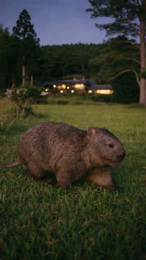 ゆったり歩くウォンバット #ウォンバット #動物 #動物動画