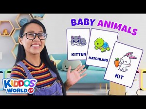 Lets Learn The Baby Animals Names | Teaching Fun Facts About Baby Animals for Children - Videos For Kids