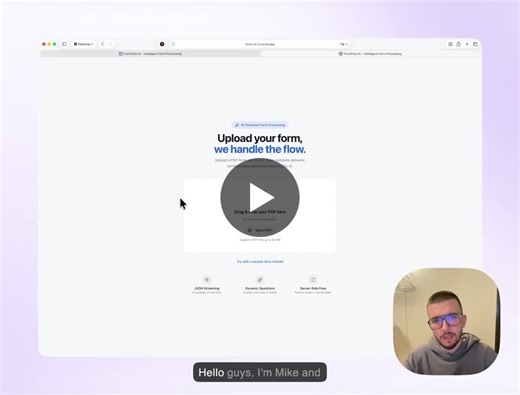Two weeks ago I took part in the Claude Code hackathon. I did not post about it earlier. I built FormOS. Turn static PDF into adaptive interview. It explores the idea of generating interfaces at… | Mike Grabowski