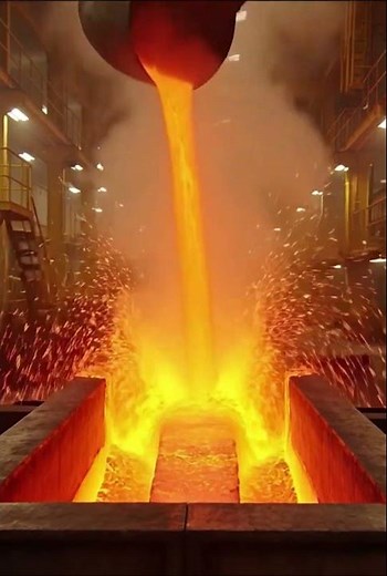 Steel I-Beam Kaise Banta Hai? 🏗️ #Shorts #Factory #Manufacturing #Engineering