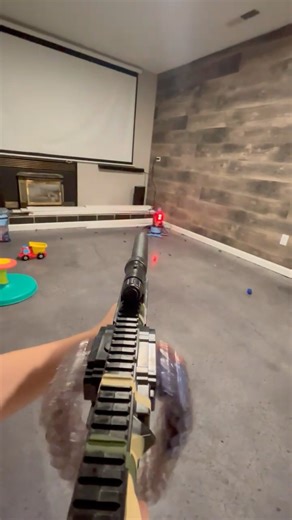 AI Sentry Gun | Nerf POV Battle in the Basement! #robot #diy #3dprinting #nerf