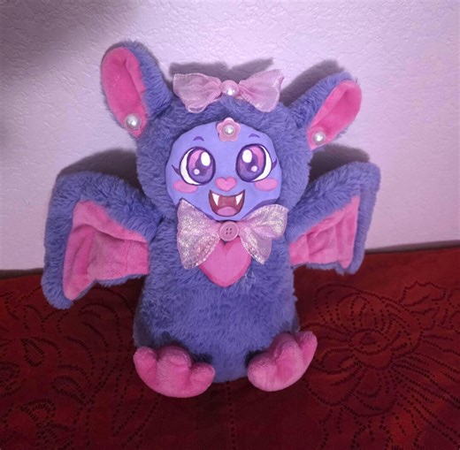 Clay Faced Purple Bat Plushie - Etsy