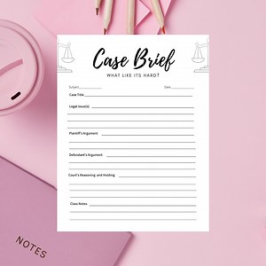 Case Brief Outlines for Law Students - - Etsy Canada