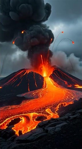 VOLCANO ERUPTION TODAY! 🌋 #volcanoes #eruption #volcano