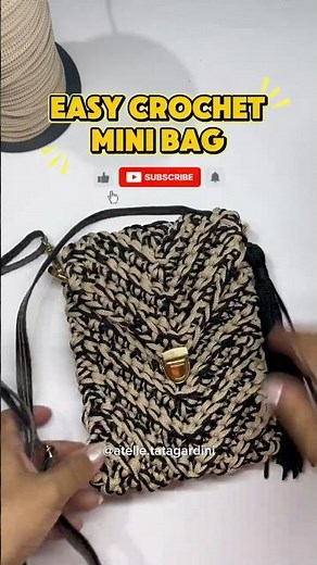 Easy Crochet Mini Bag 🧶 | Perfect for Beginners