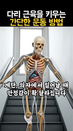 다리 근육울 키우는 간단한 운동방법