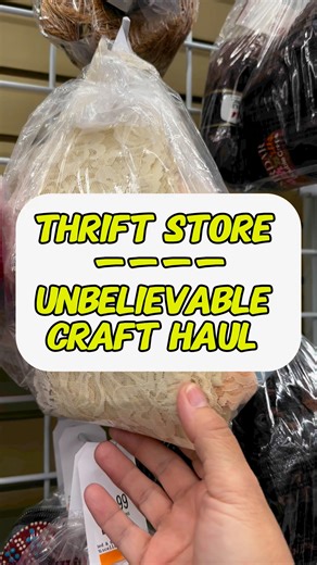 6.8K views · 102 reactions | Craft haul from the thrift store dirt cheap! Tell me below what craft supplies you have found thrifting! #thriftingislife #thriftingfinds #thriftstorefinds #thrifting #craft #craft #haul #crafthaul | Crafty DIYer | Facebook