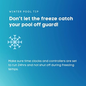 Don’t let the freeze catch your pool off guard! ❄️ Ensure your time clocks and controllers are set to run 24/7 to protect your pool during freezing temperatures. #MemphisPoolCare #WinterPoolTips #FreezeProtection #PoolMaintenance #MemphisTN #PoolOwnerTips #ColdWeatherCare #SwimmingPoolSafety #StayWarmMemphis | Memphis Pool