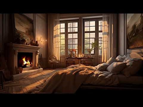 🔥 Cozy Bedroom Bonfire Ambience | Warm Fire & Relaxing Night Vibes