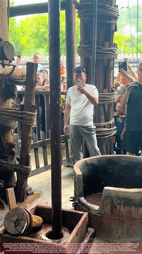 Demonstrating Traditional Brine Well Percussion Drilling