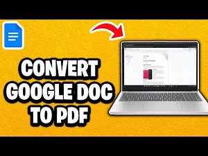 How to Convert Google Doc to PDF - Fastest Guide