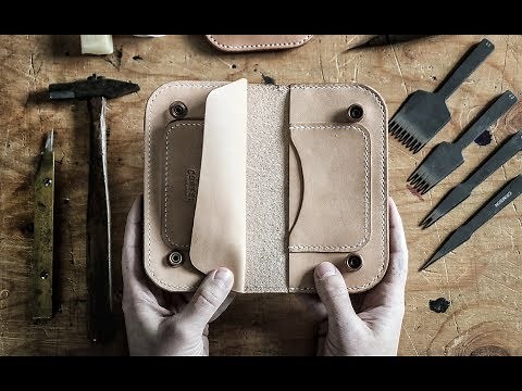 Making a Leather Trucker Wallet