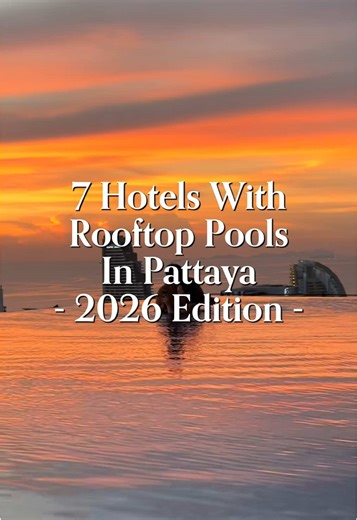 Booking a hotel in Pattaya without a rooftop pool? Don’t do that mistake! These Pattaya hotel rooftop pools are next level — perfect for sunsets, pool days, and vacation flexes. #PattayaHotels #RooftopPool #PattayaViews #ThailandLuxury #PattayaLife