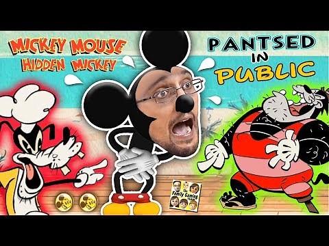 HIDDEN MICKEY MOUSE GAME! FGTEEV Pantsed @ Beach by DISNEY Cartoon Characters! Donald Duck a Bully