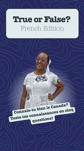 Official Languages Programs | Programmes de langues officielles on Instagram: "Jeu-questionnaire! 🚨🇨🇦 Pamela met VOS connaissances sur le Canada à l’épreuve! Elle vous a préparé quelques questions de type « vrai ou faux »; pensez-vous pouvoir obtenir un score parfait? Regardez la vidéo, participez au jeu et testez vos connaissances. Et n’oubliez pas d’envoyer ce jeu à une amie ou un ami! ----- Pop Quiz! 🚨🇨🇦 Pamela is putting YOUR Canadian knowledge to the test! She’s got a few "True or Fal