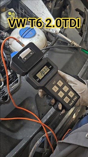 Compression test for VW diesel engine. #shorts #dieselengine #carmechanic