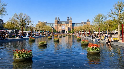 Walking Through Amsterdam Famous Museumplein