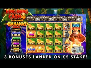 King Kong Cash 4 Even Bigger Bananas | 3 Bonuses Landed! | Mr Gamble
