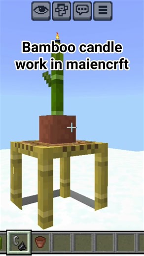 How bamboo candel work in mainecrft