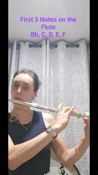 First 5 notes on the Flute. #flute #tutorial #education #5notes #music #teacher #shorts #original