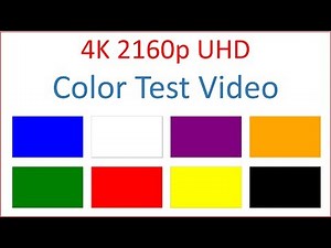 4K Screen Color Test, Mobile phone, tv, laptop, monitor (4K 2160p UHD)
