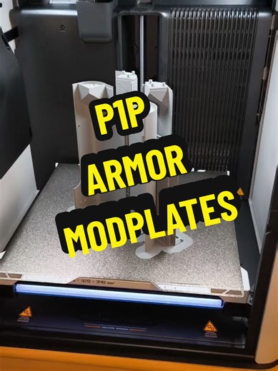 P1P Armor Mod Plates for 3D Printing