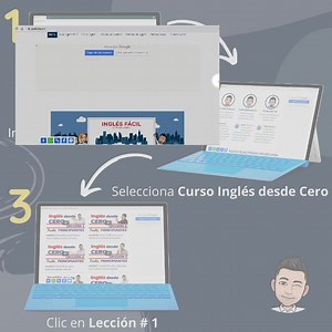 𝙲𝚞𝚛𝚜𝚘 𝙸𝙽𝙶𝙻𝙴𝚂 𝙵Á𝙲𝙸𝙻 𝙳𝙴𝚂𝙳𝙴 𝙲𝙴𝚁𝙾.👨‍💻✍️🤓 ¡Gratis, sin registrarte y a tu ritmo! ✓✓ Profe Pacho... Quiero comenzar el curso de inglés y no sé por dónde hacerlo.🤔 ⠀ Les comparto un paso a paso súper fácil para comenzar el curso de inglés desde CERO. ⠀ Guárdalo y comparte el curso con muchas más personas.🤳📱💻. ⠀ También está disponible en mi canal de YouTube y mi App INGLÉS FÁCIL | Francisco Ochoa Inglés Fácil