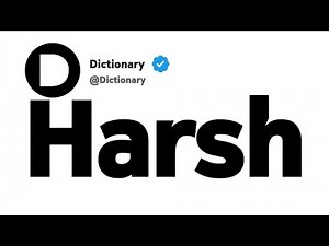 Harsh Synonyms | Similar Words