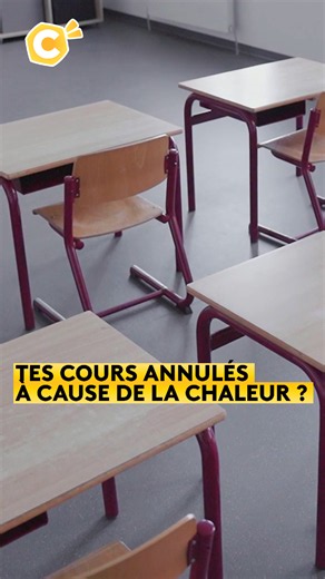 Certains établissements scolaires ont décidé d’annuler les cours à cause de la chaleur. Et toi, tu es concerné ? #chaleur #collège #apprendresurtiktok #sinformersurtiktok