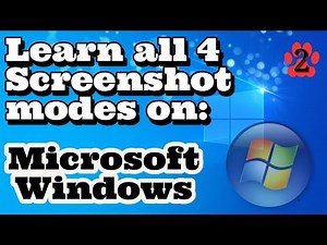 Learn how to: take 4 different types of screen shot in Microsoft Windows! Tutorial.