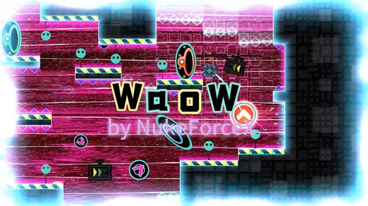 超爽的音乐加这样的2.2GP给我多来点 几何冲刺通关视频：WaoW