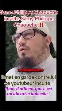 Samy Philippe Chaouche : 🎥 Comment se discréditer et s’humilier soi même ‼️