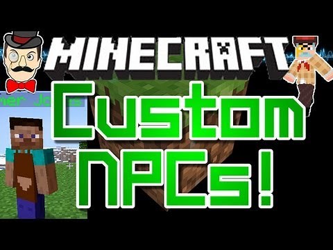 Minecraft Mods - CUSTOM NPC Mod ! Create Characters in Your World !