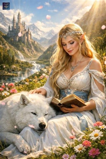 Elf Princess: The Wish Beside the Loyal White Wolf | Fairy Tale Dream