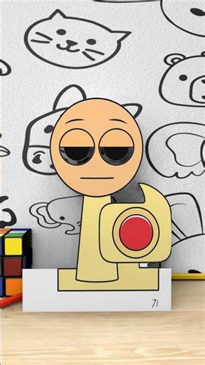 Sprunki OC Mr. Cardboard INSANE Flipbook