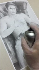 How to use Fixative Spray for Charcoal or Graphite Drawing #fixativespray #charcoal