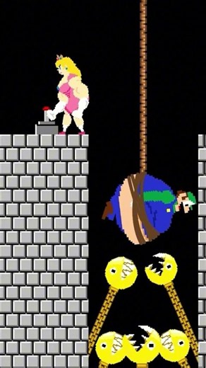 Super Mario Bros. Princess Peach is STRONGER than Mario! 💪 Epic Rescue Fail