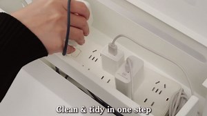 Metal Cable Management Box - Large Cable Organizer Box and Power Strip Box for Electrical Cord Hiding, Home Office Desk and Floor Cables Hider, TV Wires Storage Organization