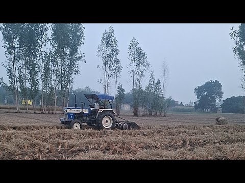 Farming with modern implement ie. Tractor tiller etc