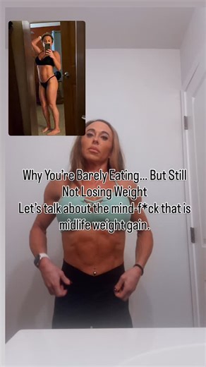 You’re eating less than ever. Skipping the wine, the carbs, the snacks. Working out. Staying “disciplined.” And somehow… the scale still won’t move. It’s not that you’re broken. It’s that your body’s in survival mode. Here’s what that means: ✨ Too little food = too much stress Your body isn’t counting calories — it’s tracking threats. Undereating, overtraining, and under-recovering tells your body to shut down fat loss and hold on for dear life. ✨ Less food = less muscle = slower metabolism Musc