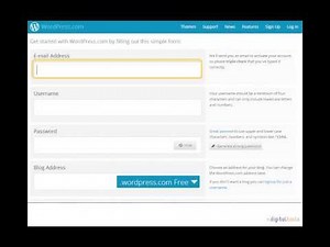 How to Create an Account on Wordpress.com