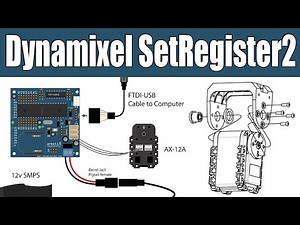 Dynamixel Tutorial 7: Dynamixel AX-12 SetRegister2 Function