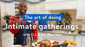 111K views · 481 reactions | This year we’re keeping our guest lists small but our celebrations big. From dinner & drinks to evening entertainment, let our intimate gathering experts, associates D.J. & Mr. Blue Vest, help you with everything for a perfect holiday meal. ❄️ | Walmart | Facebook