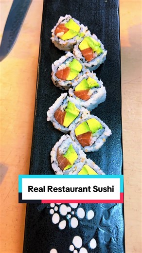 How to make sushi tutorial. Salmon and avocado roll. This is the $5 Roll. Should we continue the series or end it here? Let me know in the comments. #fyp #sushi #howto #pov #usa